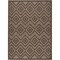 Homeroots 4' X 6' Dark Brown And Light Brown Geometric Indoor Outdoor Area Rug 556278 - alternate 4