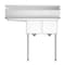 Koolmore 2 Compartment Stainless Steel NSF Commercial Kitchen Prep & Utility Sink with  Drainboard SB121610-16L3 - alternate 6