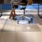 Fab Glass And Mirror Glass Office Chair Mat | 45in x53in Flat Polished Edge Heavy Duty Glass Mat for Hard Floors CM45X53RCF-CL - alternate 3