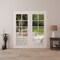 Vdomdoors Front Exterior Prehung Metal-Plastic Double Doors Clear Glass / MANUX 8100 White Silk / Office Comm MANUX8100DEXD-WS-W72xH80-RH-I - alternate 2