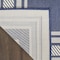 Homeroots 6' X 9' Navy Blue And Ivory Geometric Indoor Outdoor Area Rug 572870 - alternate 5
