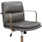 Homeroots Dark Gray and Bronze Adjustable Height Swivel Rolling Office Chair 572154 - alternate 4