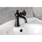Kingston Brass One-Handle Single-Hole Bathroom Faucet with Push Pop-Up Drain, Matte Black KS3540RNK - alternate 3