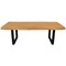 Homeroots 59" Natural And Black Solid Wood And Iron Live Edge Coffee Table 569546 - alternate 5