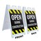 Signmission Open During Construction, A-Frame & 2 Decals Installed, Heavy-Duty Plastic Frame SBHD-D-2436-Open During Construction - alternate 4
