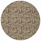 Homeroots 8' Brown And Ivory Round Floral Washable Indoor Outdoor Area Rug 581890 - alternate 6