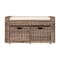Happimess Palermo 34.50in 2 Drawer Wicker Storage Bench, Gray HPM9104A - alternate 2