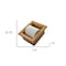 Homeroots Traditional Solid Teak Recessed Wall Mount Toilet Paper Holder 475867 - alternate 4