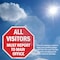 Signmission All Visitors Must Report to Main Of, 10 inch X 10 inch, Aluminum Metal Signs, 2PK OC-A-2PACK-10-335 - alternate 4