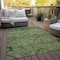 Homeroots 5' X 8' Olive Green Fern Green And Artichoke Green Floral Washable Indoor Outdoor Area Rug 588901 - alternate 5