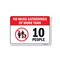 Signmission PSA, No More Gatherings Of More Than 10 People, 14in X 10in Rigid Plastic, OS-NS-P-1014-25441 OS-NS-P-1014-25441 - alternate 1