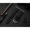 Elegani Band Compatible with Apple Watch 42mm, Black/Green, Silver, Black, Yellow Gold, Rose Gold Buckle TPSIVRB-BLKGRN-42 - alternate 3