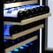 Tcl 5.3 Cu. Ft. 52-Bottle Wine Cooler, Low Noise, Digital Controls, LED Light, Glass Door, Stainless TRW52B7AS - alternate 8