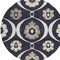 Homeroots 8' Black Ivory And Taupe Round Medallion Washable Indoor Outdoor Area Rug 589592 - alternate 5