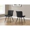Monarch Specialties Dining Chair 33"H, Set of 2, Upholstered, Side, Black Leather Look, Black Metal, Contemporary I 1130 - alternate 3