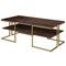 Homeroots 45" Gold Steel Coffee Table With Shelf 520929 - alternate 4