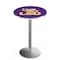 Holland Bar Stool Co 42" Stainless Steel Louisiana State Pub Table, 36" dia. Top L214S4236LaStUn - alternate 1