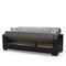 Homeroots 87" Gray And Black Microfiber Convertible Futon Sleeper Sofa And Toss Pillows With Storage 607099 - alternate 1