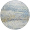 Homeroots 8' Blue Green And Ivory Round Abstract Washable Indoor Outdoor Area Rug 604573 - alternate 5