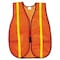 Mcr Safety Polyester Mesh Safety Vest, One Size Fits All, Orange with 0.75in Lime Green Stripe, 12PK V211R - alternate 1