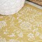 Jonathan Y Tela Bohemian Textured Weave Floral Yellow/Cream 4 ft. x 6 ft. Indoor/Outdoor Area Rug SMB100E-4 - alternate 4