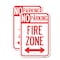 Signmission Fire Lane with Bidirectional Arrow, 18'' X 24'' 2 Signs, Heavy Gauge Aluminum, 2PK A-1824-2PACK-23990 - alternate 1