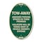 Signmission Tow Zone Assigned Parking Spaces on These Pre, 12 In X 18 In Architectural, Heavy Gauge Aluminum A-OV-G-1218-22797 - alternate 1