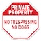 Signmission Private Property No Trespassing No, 6 Inch X 6 Inch, Plastic Sign OC-P-6-158 - alternate 1