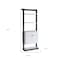 Homeroots 65" White Wood Five Tier Etagere Bookcase with Two Doors and A Drawer 630389 - alternate 4