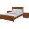 Homeroots Three Piece Walnut Solid Wood Bedroom Set 523709 - alternate 6