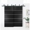 Sartodoors Slab Barn Door Panel, Planum 0210 Black Matte and Aluminum Strips, Sturdy Finished Modern Doors, Po PLANUM0210S-BLK-30 - alternate 1
