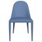 Leisuremod Seville Modern Leather Dining Side Chair with Iron Legs in Navy Blue SC48NBU - alternate 6
