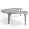 Flash Furniture Commercial Half-Moon Adjustable Height Classroom Activity Table-Soft Gray, 65x35 YU-YCX-004-2-MOON-TBL-SFTGY-GG - alternate 6