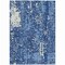 Homeroots 8' X 10' Denim Blue And Ivory Abstract Washable Indoor Outdoor Area Rug 612932 - alternate 5