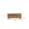 Homeroots 46in Brown and Black Distressed Solid Wood Storage Bench with Flip Top 489211 - alternate 4