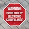 Signmission Warning Protected by Electronic Sur, 6 inch X 6 inch, Plastic Sign, 2PK OC-P-2PACK-6-338 - alternate 4