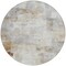 Homeroots 8' Linen Gray And Ivory Round Abstract Washable Indoor Outdoor Area Rug 616870 - alternate 7