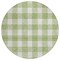 Homeroots 8' Artichoke Green And Gray Round Plaid Washable Indoor Outdoor Area Rug 595363 - alternate 5