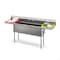 Koolmore 90 in. Three Compartment Commercial Sink Bowl Size 18x18x14 Stainless-Steel with 2 Drainboards KM-SC181814-18B3 - alternate 1