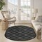 Homeroots 6' X 9' Charcoal And Black Trellis Indoor Outdoor Area Rug 545225 - alternate 4