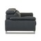 Homeroots 87" Dark Gray Italian Leather Solid Wood Sofa 720453 - alternate 6