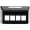Hubbell 4-Port Fiber Patch Panel, Black FP4BBK - alternate 1