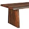 Homeroots 86" Dark Brown Solid Wood Dining Table 521833 - alternate 4