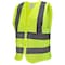 Neiko Mesh Safety Vest, High Visibility Vest, Reflective Strips, Zipper Front, Reflective Vest XX-Small 54074A - alternate 1