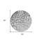 Homeroots 8' Gray And Charcoal Round Abstract Washable Indoor Outdoor Area Rug 601130 - alternate 4
