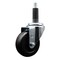 Service Caster 3.5'' Soft Rubber Wheel Swivel 1'' Expanding Stem Caster SCC-EX20S3514-SRS-1 - alternate 1