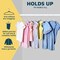 Lifemaster White Velvet Kids Hangers 50 Pack, 10.83" Non-Slip, Slim ABS, Swivel Hook & Notches LMVVBH50WH - alternate 6