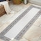 Jonathan Y Sebastian High-Low Modern Diamond Border Ivory/Beige 2 ft. x 8 ft. Indoor/Outdoor Runner Rug HWC102B-28 - alternate 5