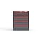 Strong Hold 8 drawer cabinet - (2x 2ft, 6x 3ft) - Red accents - Electronic Lock S3036-PPRAS-0803DS - alternate 1