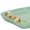 Homeroots 8in Aqua And Gold Cast Iron Ribbons Vanity Tray 634800 - alternate 4